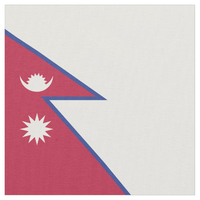 Tecido Bandeira do Nepal (Detalhe)