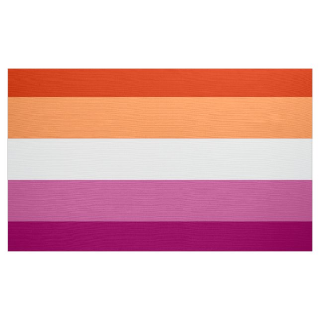 Tecido Bandeira do Orgulho Lésbico (5 Listras) (Jarda)