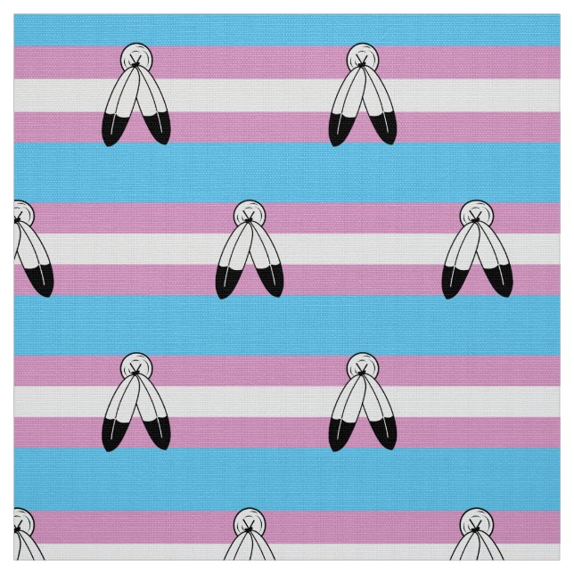 Tecido Bandeira do Orgulho Trans Gêmeo Espírito (Modelo)