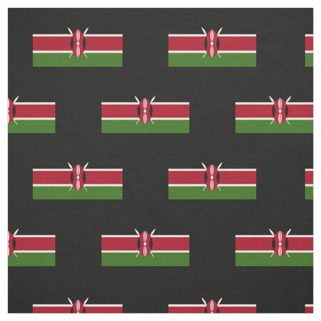 Tecido Bandeira do Quénia (Modelo)