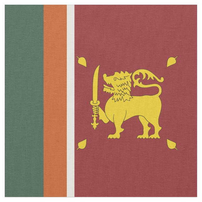 Tecido Bandeira do Sri Lanka (Detalhe)