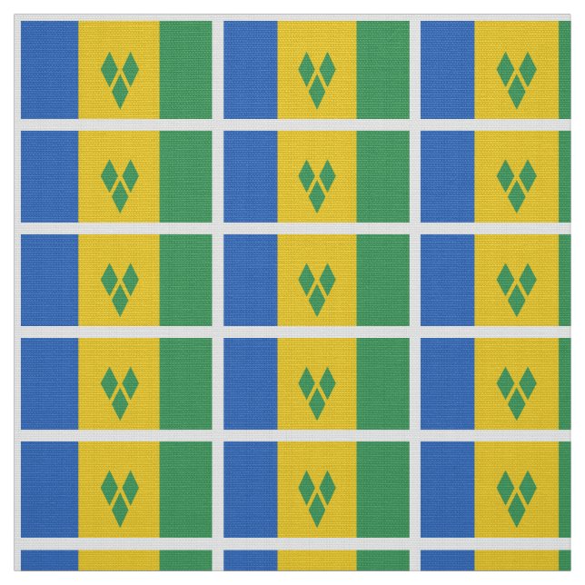 Tecido Bandeira do ST. Vincent (Modelo)