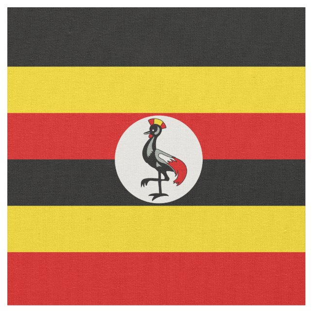 Tecido Bandeira do Uganda (Detalhe)