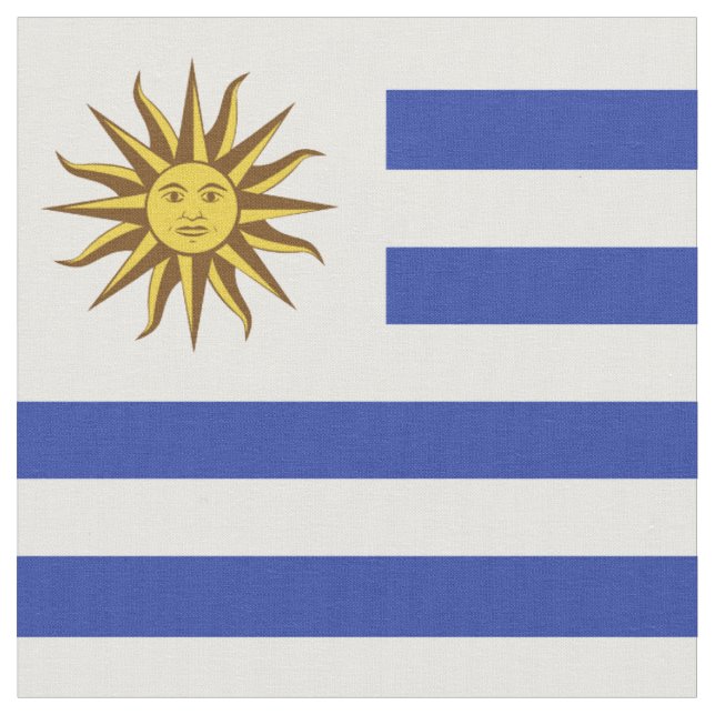 Tecido bandeira do Uruguai (Detalhe)