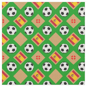 Tecido Bandeira e futebol espanhol/Espanha