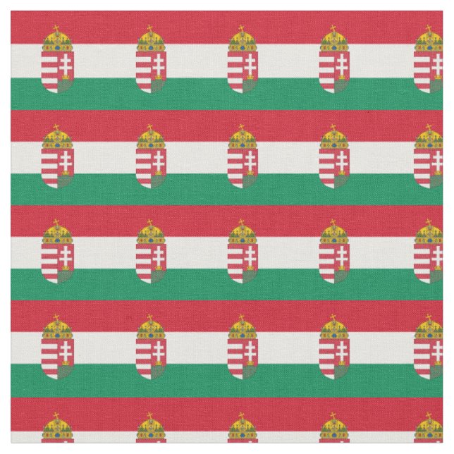 Tecido Bandeira húngara, Emblem & Hungria moda/esportes (Detalhe)