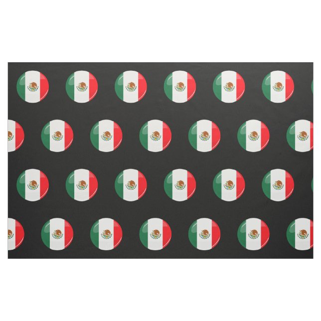 Tecido Bandeira mexicana redonda lustrosa (Fat Quarter)