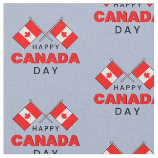 Tecido Bandeira Nacional Canadense Feliz Dia do Canadá 