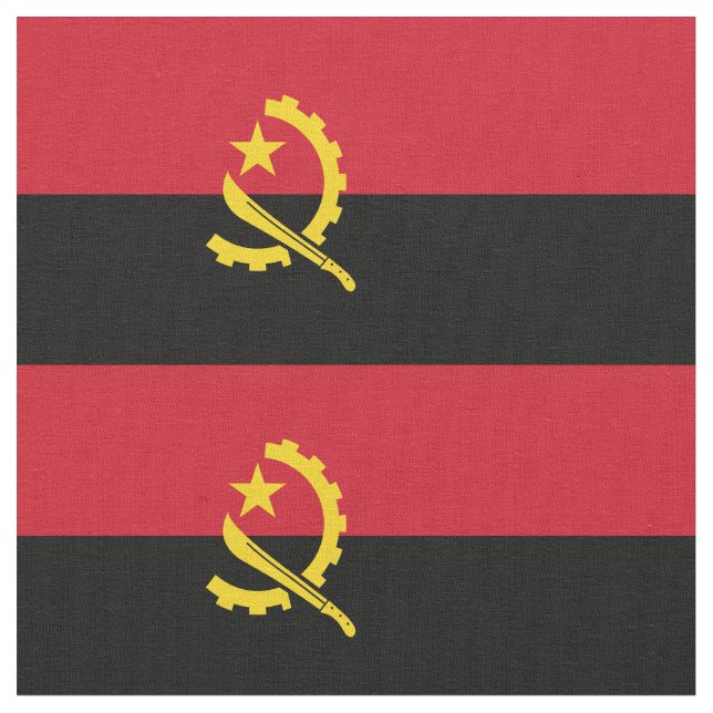 Tecido Bandeira Patriótica Angolana (Detalhe)