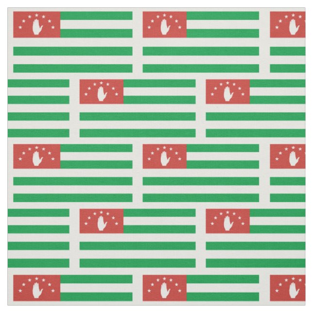Tecido Bandeira Patriótica da Abcázia (Modelo)