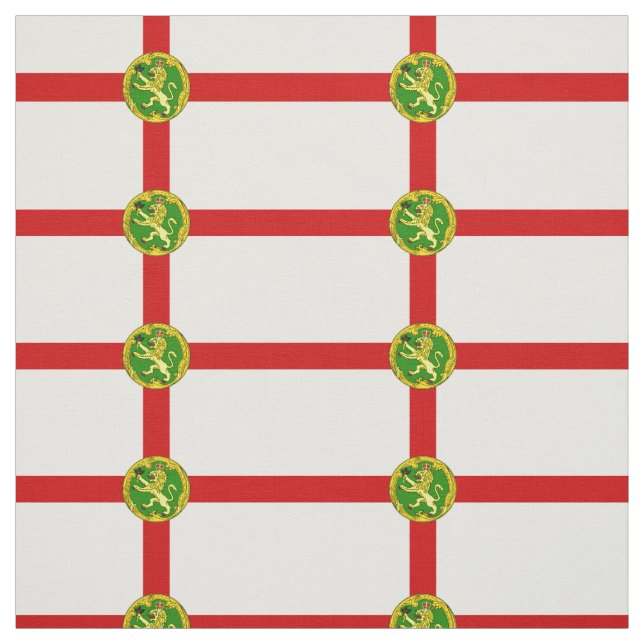 Tecido Bandeira Patriótica de Alderney (Modelo)