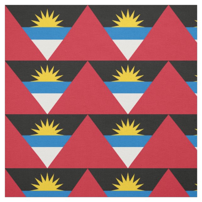 Tecido Bandeira Patriótica de Antígua e Barbuda (Modelo)