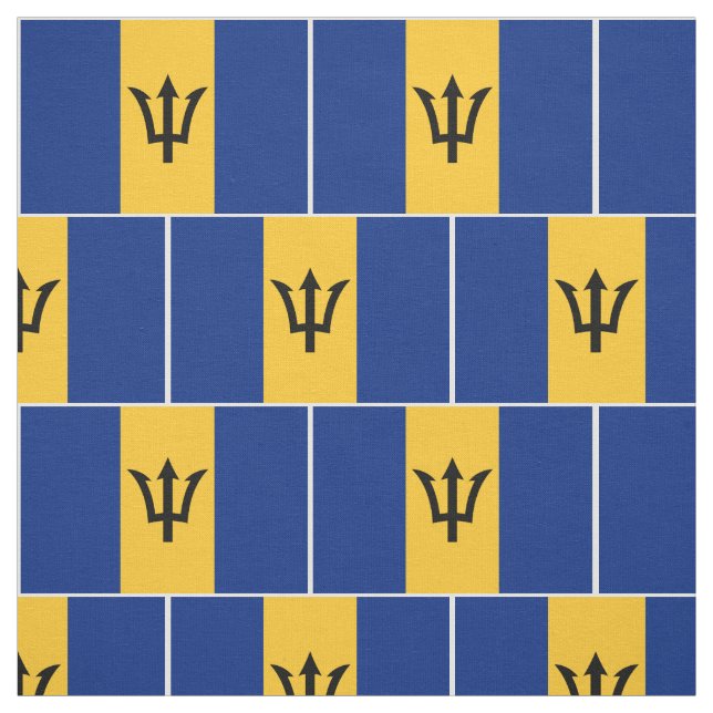Tecido Bandeira Patriótica de Barbados (Modelo)