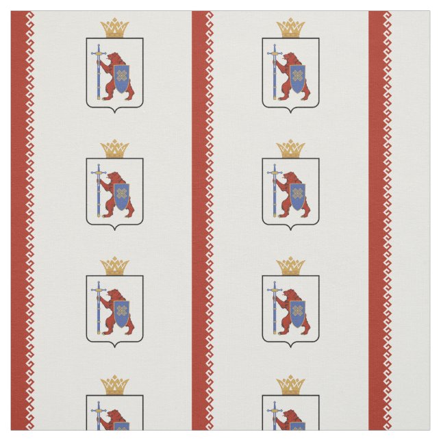 Tecido Bandeira Patriótica de Mari El (Modelo)