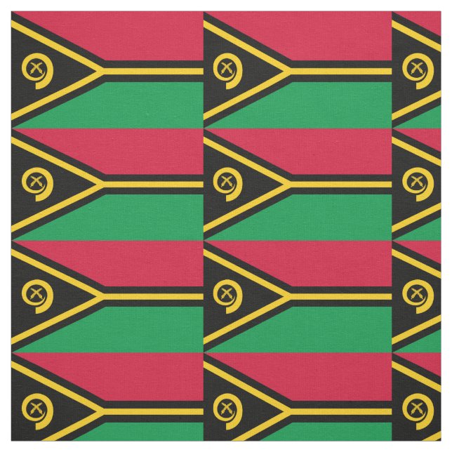 Tecido Bandeira Patriótica de Vanuatu (Modelo)