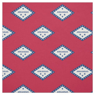 Tecido Bandeira patriótica do estado de Arkansas