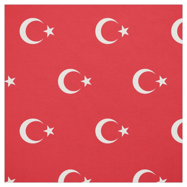 Tecido Bandeira Patriótica Turca (Modelo)