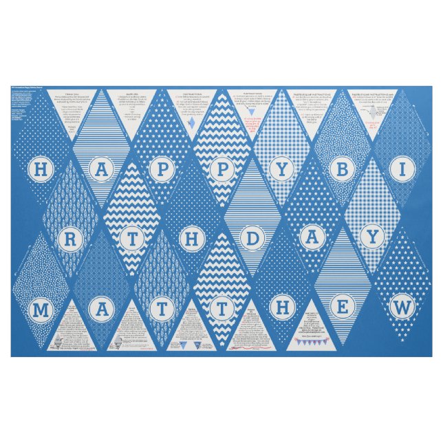 Tecido Bandeira personalizada da flâmula do feliz (Jarda)