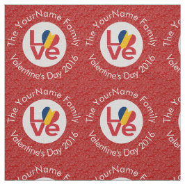 Tecido Bandeira Personalizada do Amor do Chade Vermelho 