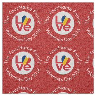 Tecido Bandeira Personalizada do Amor do Chade Vermelho 
