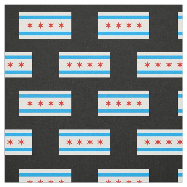 Tecido Bandeira tradicional de Chicago (Modelo)