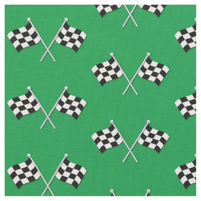 Tecido Bandeiras de Corrida Verde (Detalhe)