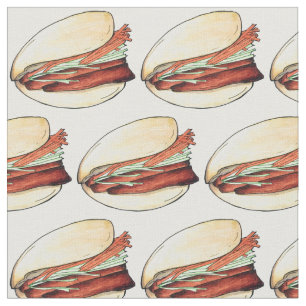 Tecido Bao Buns Porkbelly Lotus Bun Comida Chinês