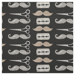 Tecido Barber de padrão de bigode de água Comprado por Ya