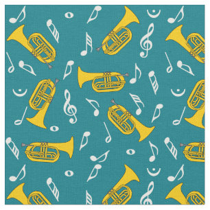 Tecido Baritones Music Notes