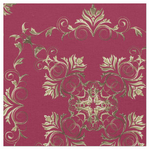 Tecido Baroque. dourado de Borgonha
