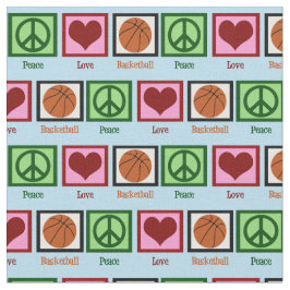 Tecido Basquete Peace Love