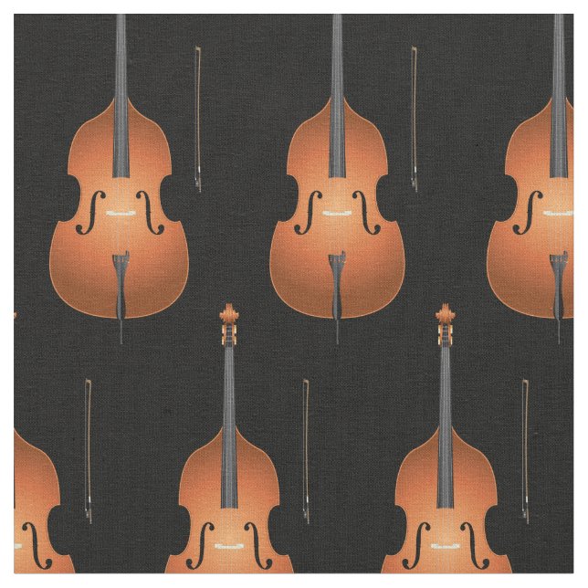Tecido Bass Upright Musical Musical Room Decor (Detalhe)