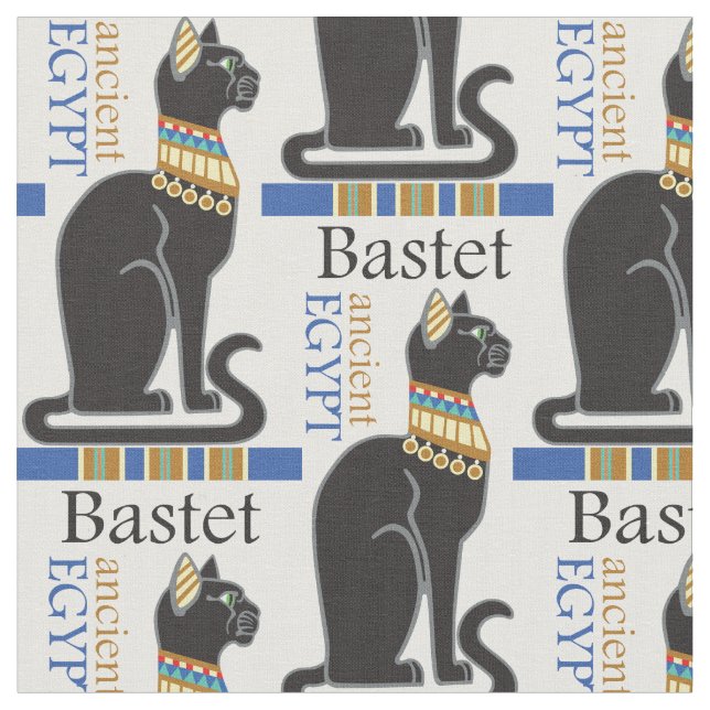 Tecido Bastet ou Bast. Deusa Egípcia Aciente (Detalhe)