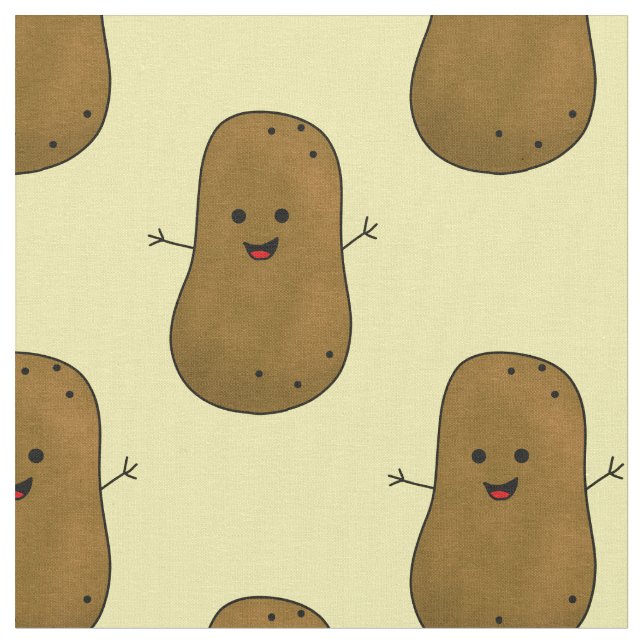 Tecido Batata Doce Feliz (Detalhe)