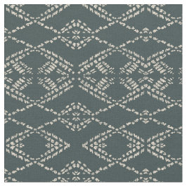 Tecido Batik boho black ikat monochrome geometric 