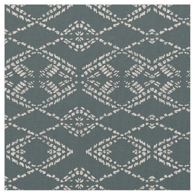 Tecido Batik boho black ikat monochrome geometric  (Detalhe)