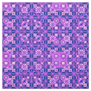 Tecido Batik tribal - máscaras do roxo