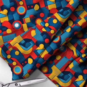 Tecido Bauhaus Geométrico Abstrato Pattern#4 ID1068