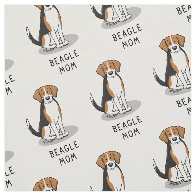 Tecido Beagle Mãe (triz cor 3) Cachorro Cachorro Mãe (Modelo)