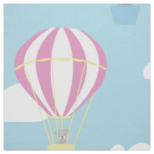 Tecido Bears & Rabbit Hot Air Balloday Out