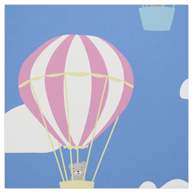 Tecido Bears & Rabbit Hot Air Balloday Out (Modelo)