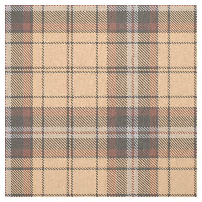 Tecido Beige e Brown Tartan (Modelo)