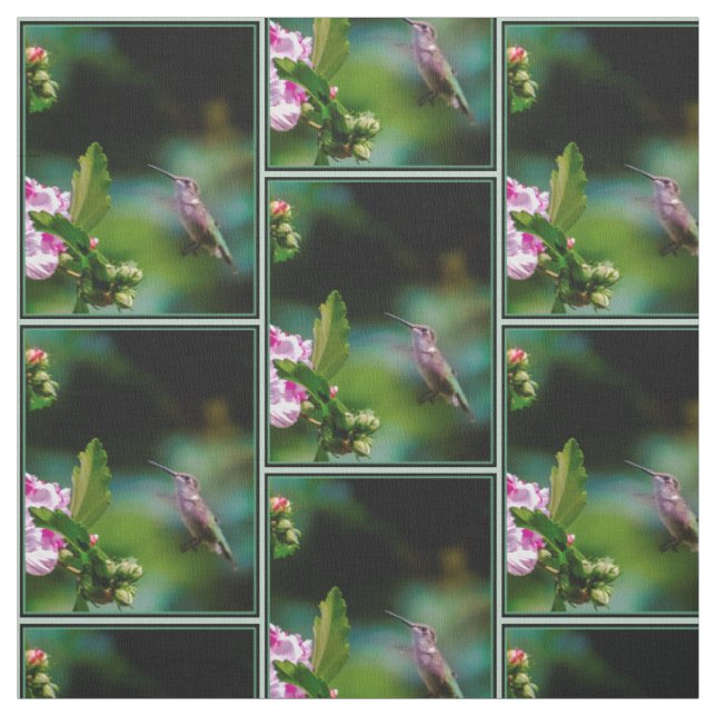 Tecido Beija-flor-de-garganta-rubi - Fotografia Original (Modelo)