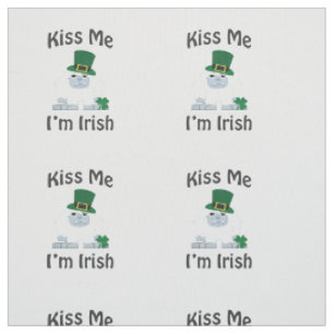 Tecido Beije-Me Im Dia de São Patrício Irlandês Yeti