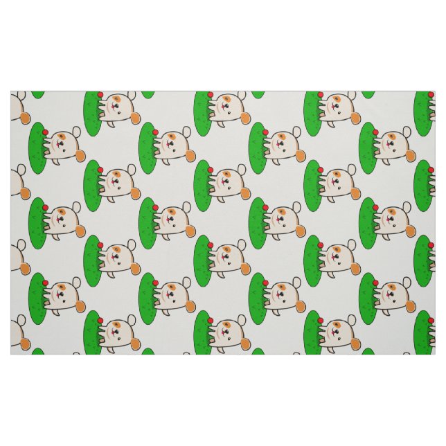 Tecido Bela caricatura de cachorrinho (Fat Quarter)
