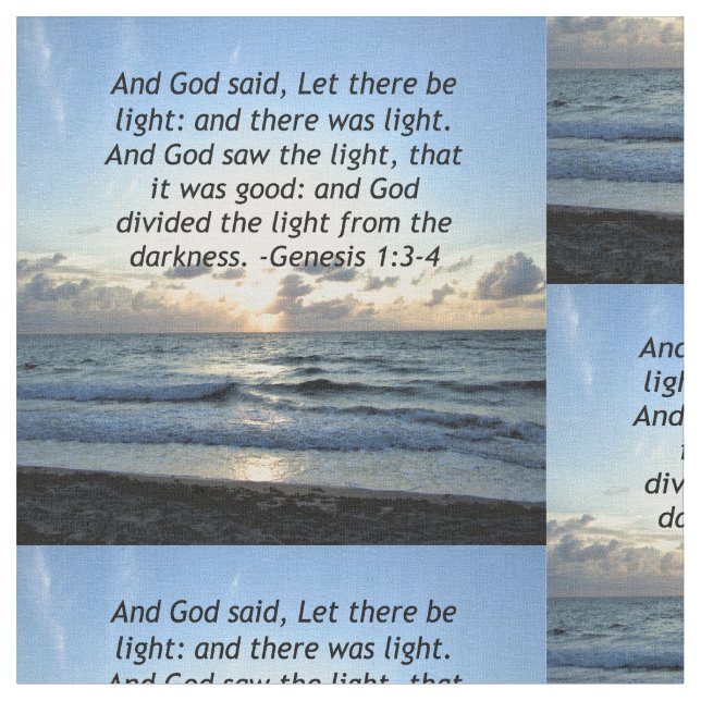 TECIDO BELA GENESE SUNRISIS FOTO DE SCRIPTURE 1:3 (Detalhe)