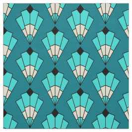 Tecido Belo Deco de Arte Azul Padrão