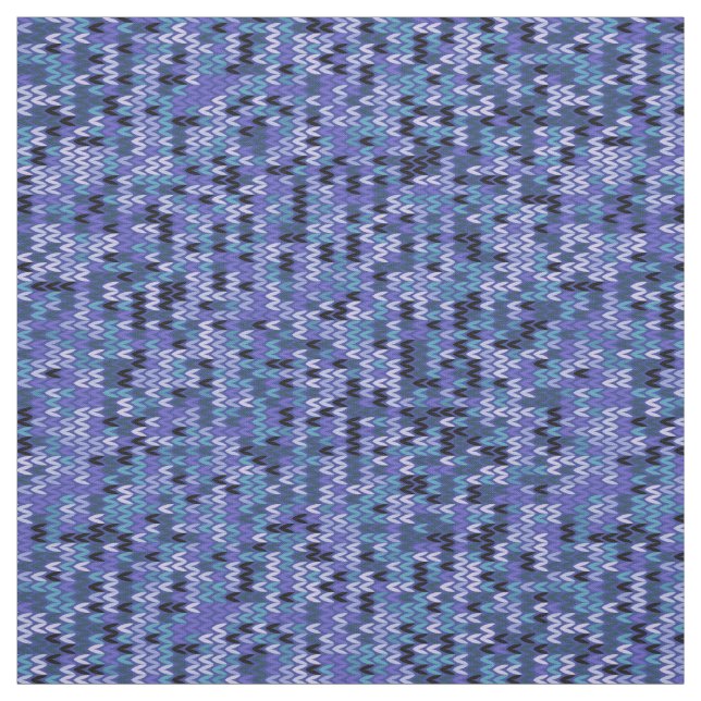 Tecido Belo padrão de tricô azul e roxo (Modelo)