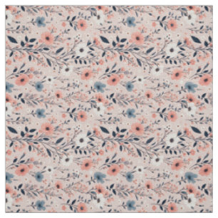 Tecido Belo Padrão Floral