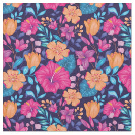 Tecido Belo padrão floral misto